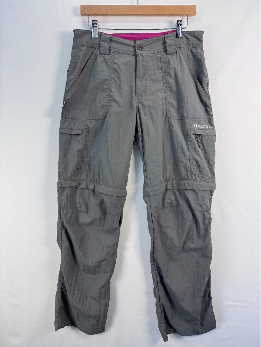 Mountain Warehouse Convertible Hiking Cargo Pants Zip Off Gorpcore Womens US 6